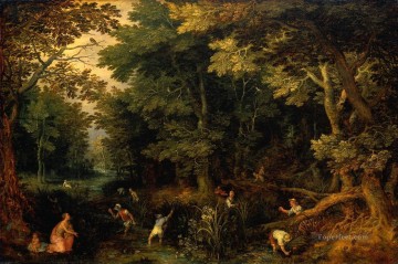 Latona y los campesinos licios El flamenco Jan Brueghel el Viejo bosque Pinturas al óleo